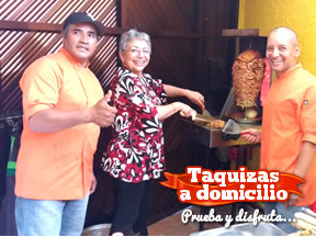 Trompos de tacos al pastor para fiestas cdmx en Aragón